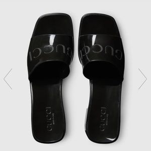 Gucci Rubber Slide Sandals